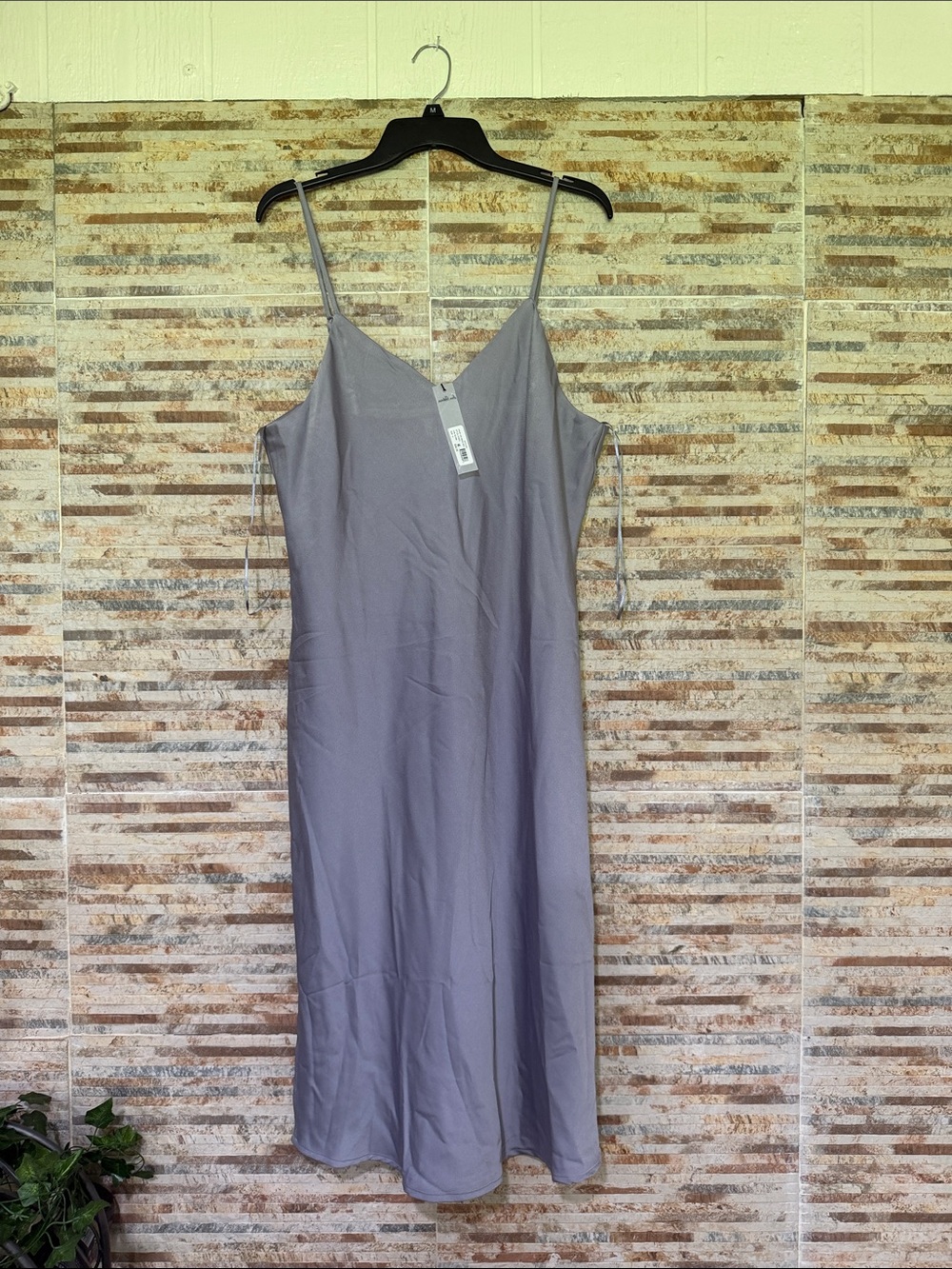 Sam Edelman Lavender-Gray Slip Midi Dress